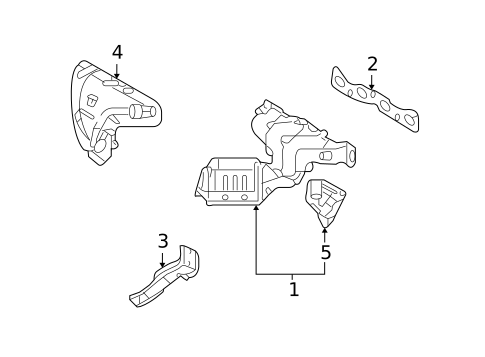 Exhaust Manifold for 2008 Kia Optima #0