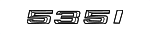 51147039788 - Body: Nameplate for BMW: 535i Image