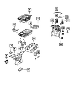 68409907AA - Interior Trim: Console Clip for Mopar Image