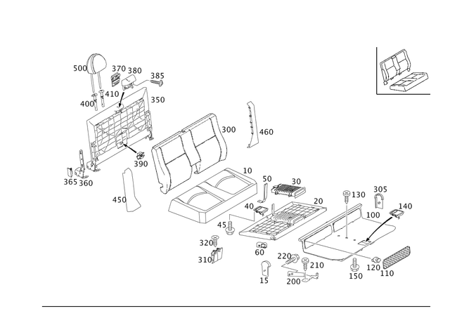 59905512 - Folding Seat/Center Seat: Pan Head Screw With Isr for Mercedes-Benz Image
