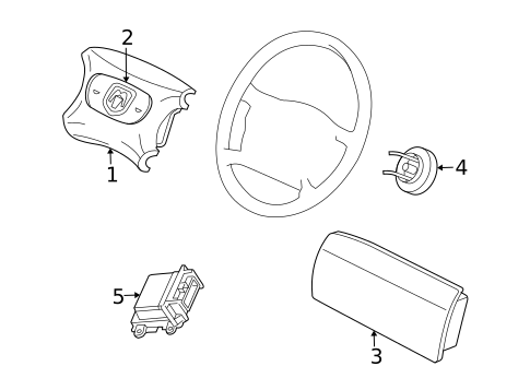 Air Bag Components for 1997 Dodge B2500 #0