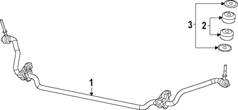 Stabilizer Bar & Components for 2024 Ram ProMaster EV #0