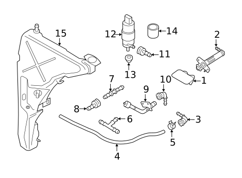 Washer Components for 2018 Audi RS7 #0