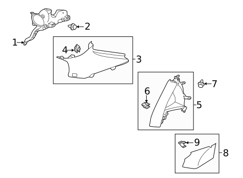 Interior Trim - Quarter Panels for 2025 Audi S7 Sportback #0