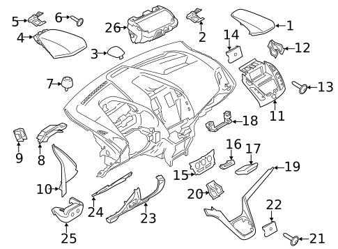Instrument Panel Components for 2014 Ford Transit Connect #0