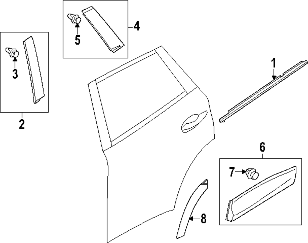 VC85-51-RF0A - Garnish C (L) Side - 2023-2025 Mazda CX-50 | Mazda Swag
