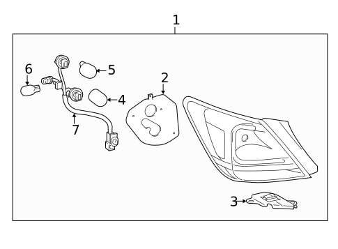 Combination Lamps for 2011 Toyota Avalon #0