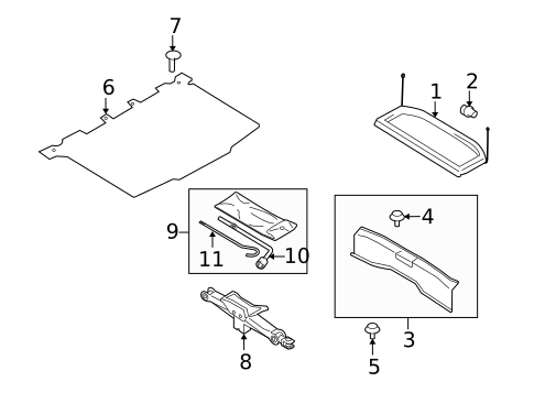 Interior Trim - Rear Body for 2013 Suzuki SX4 #0