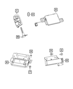 6510785AA - Electrical: Plastic Snap-in Nut for Mopar Image
