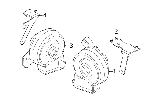 Horn for 2015 Volkswagen CC #0