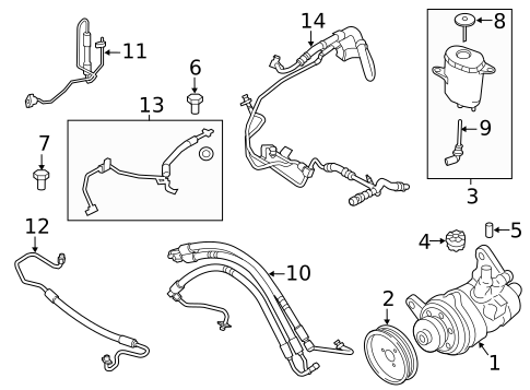 Pump & Hoses for 2010 BMW 550i GT #0