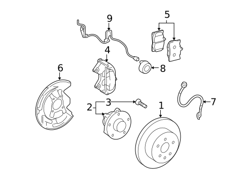 Anti-Lock Brakes for 2010 Lexus GS460 #0
