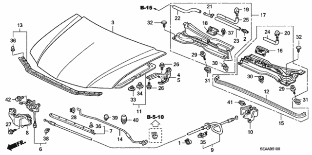 Engine Hood for 2008 Acura TSX #0