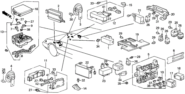 Fuse Box - Horn for 1987 Acura Integra #0