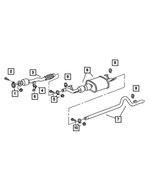 5136635AA - Exhaust: Exhaust Pipe for Dodge: Sprinter 2500 Image