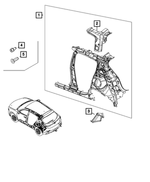68624281AA - : Quarter Inner Panel, Left for Mopar Image