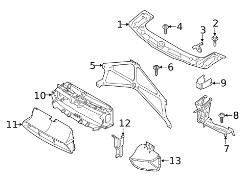 Radiator Support for 2018 BMW M3 #0