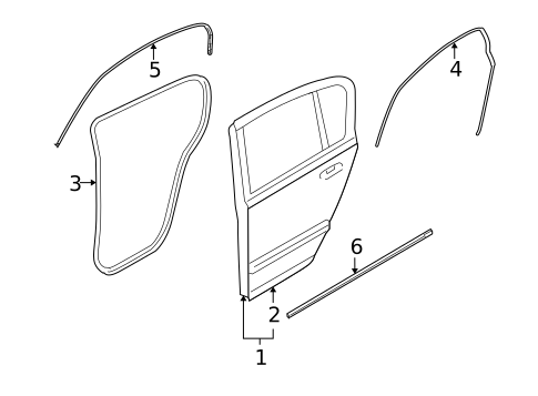 Door & Components for 2008 Saturn Astra #2