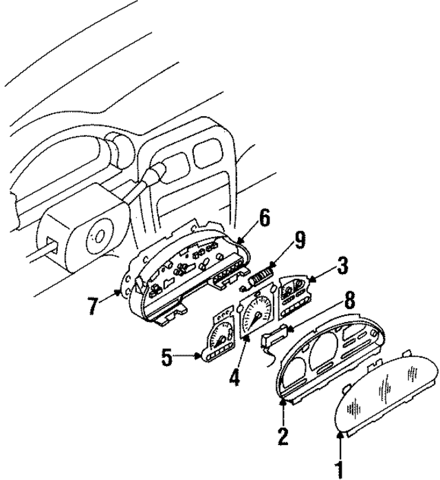 248301B000 - : Temp/Fuel Gauge for Nissan: Quest Image