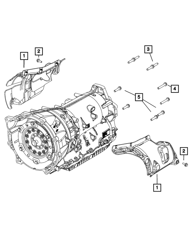 68477380AA - Transmission: Transmission Case Cover, Right for Mopar Image