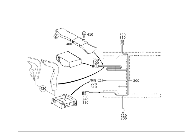 2034407605 - Electrical System: Wiring Harness for Mercedes-Benz Image image