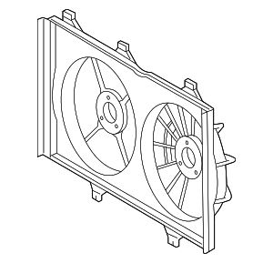 167110P250 - Belts &amp; Cooling: Fan Shroud for Toyota: Highlander Image