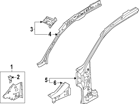 Hinge Pillar for 2025 Audi Q6 e-tron #0