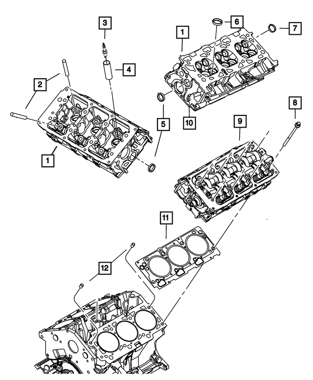 4792925AA - 3.5L Gas; Engine: Cylinder Head for Mopar Image