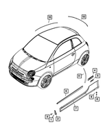 68087793AA - : Front Fender Spat, Left for Mopar Image