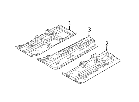 Floor & Rails for 2014 Nissan Versa #0