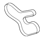 11287628661 - Cooling System: Serpentine Belt for BMW: 328i GT xDrive, 335i, 335i GT xDrive, 335i xDrive, 435i, 435i Gran Coupe, 435i xDrive, 435i xDrive Gran Coupe, 530i, 535i, 535i GT, 535i GT xDrive, 535i xDrive, 540i, 640i, 640i Gran Coupe, 640i xDrive, 640i xDrive Gran Coupe, 740i, 740Li, 740Li xDrive, ActiveHybrid 5, M2, M235i, M235i xDrive, X3, X4, X5, X6 Image