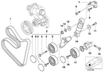 11287636377 - Engine: Ribbed V-Belt for BMW Image