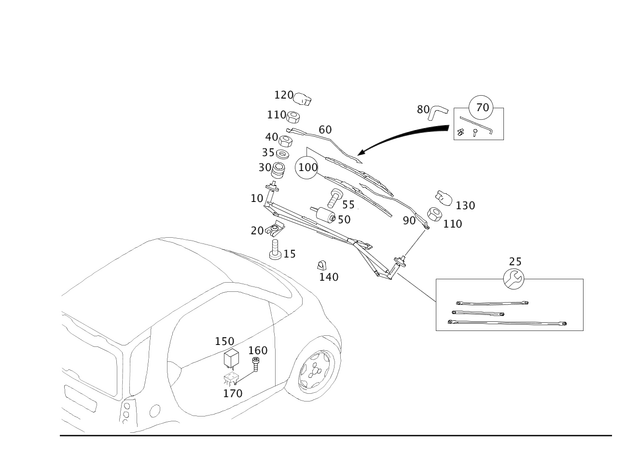 1755V012000000 - Electrical System: Linkage Wiper System for Smart Image image