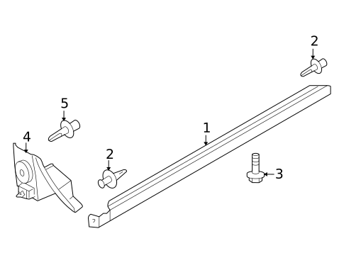 Exterior Trim - Pillars for 2010 Nissan Versa #0