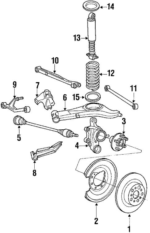 Rear Suspension for 1988 Volvo 780 #0