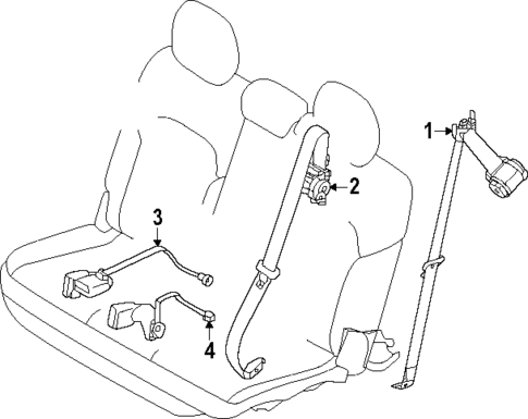 Seat Belt for 2024 Mazda CX-90 #2