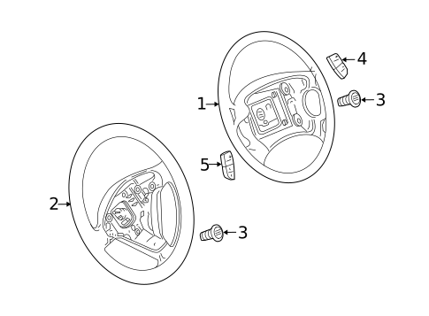 Steering Wheel & Trim for 2001 Volkswagen Passat #0