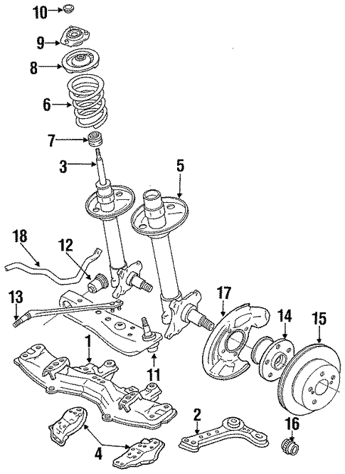 Suspension Components for 1990 Toyota Cressida | American