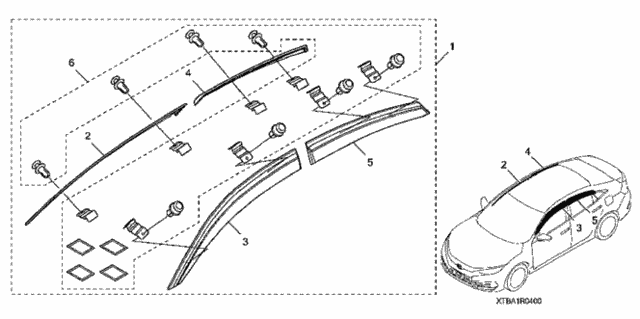 Visor - Door for 2016 Honda Civic #0