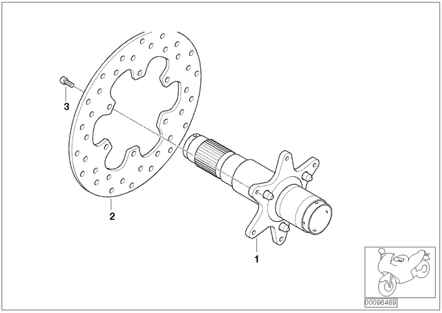 33177671718 - : Drive Shaft With Reluctor Ring for BMW-Motorrad Image