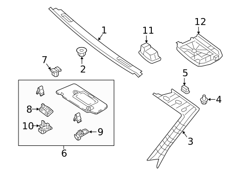 Interior Trim - Roof for 2021 Mercedes-Benz E 450 #4