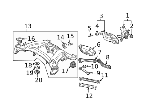 Rear Suspension for 2006 Mercedes-Benz CLK350 #0
