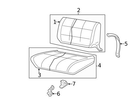 Rear Seat Components for 2001 Jeep Wrangler #0