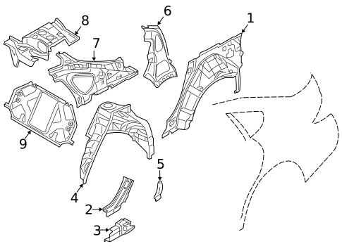Inner Structure for 2017 INFINITI Q70 #0