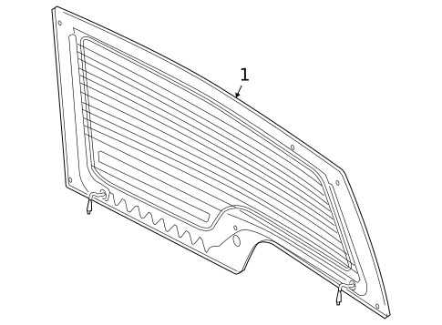 Glass - Lift Gate for 2006 Land Rover LR3 #0