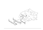 2086200372 - Front Panel: Stiffener for Mercedes-Benz Image