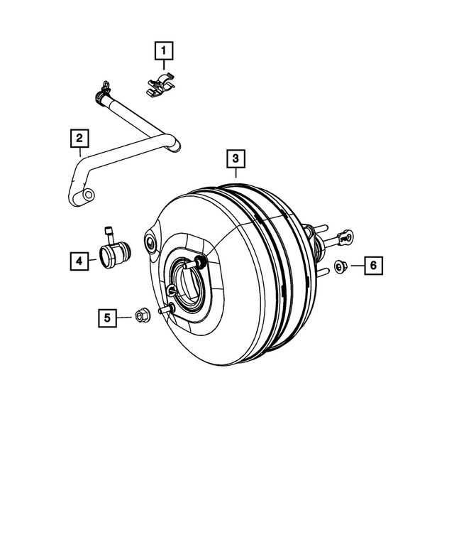 68073199AB - Brakes: Brake Line Clip for Mopar Image