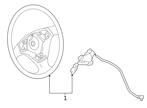 Steering Wheel for 2004 Volkswagen Golf #1