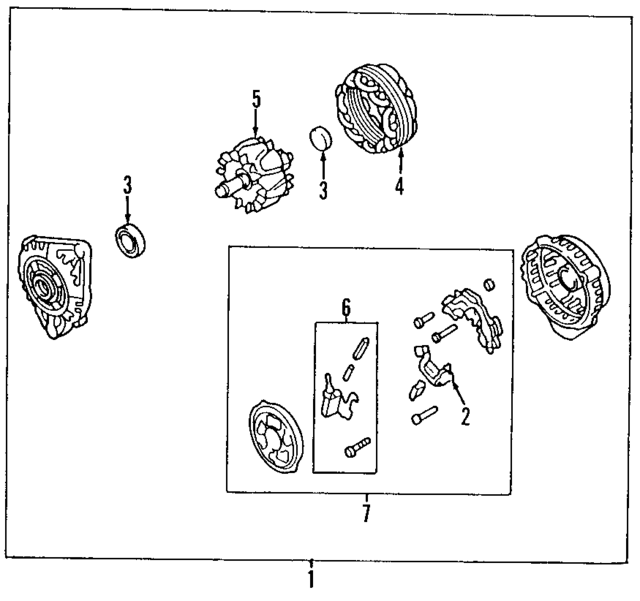 2310070F00R - : Alternator for Nissan: 240SX Image