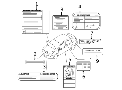 Labels for 2012 Nissan Sentra #0